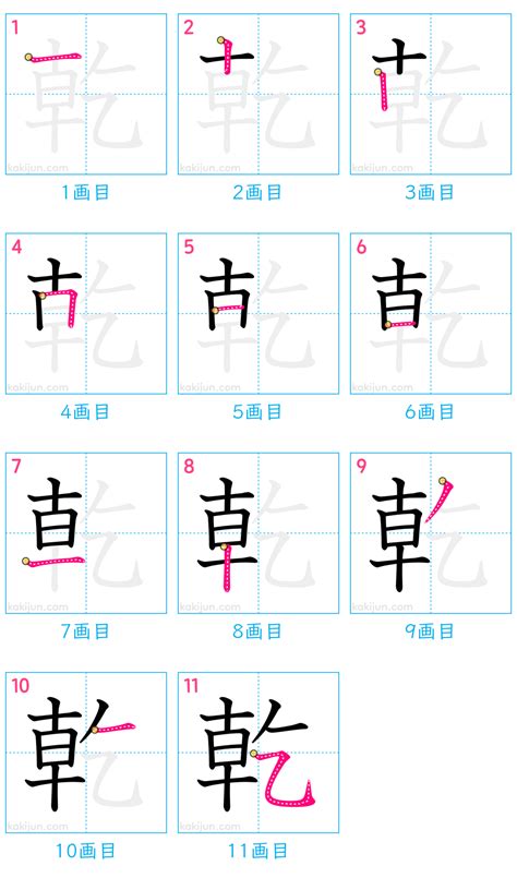 乾方|漢字「乾」の部首・画数・読み方・筆順・意味など